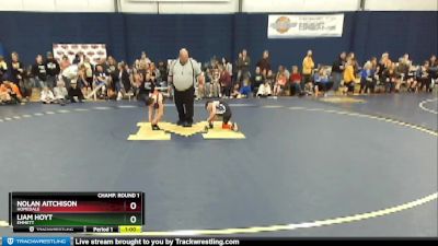 67 lbs Champ. Round 1 - Liam Hoyt, Emmett vs Nolan Aitchison, Homedale