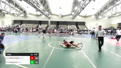 211 lbs Rr Rnd 2 - PANAGIOTIS CHRISTAKOS, South Side Wrestling Club vs Gabriel Palaganas, Washington Twp