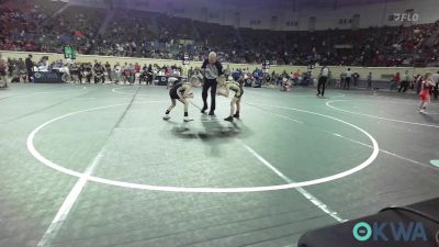 58 lbs Consi Of 32 #2 - Lincoln Brawner, Woodward Youth Wrestling vs Ran Rodman, Mustang Bronco Wrestling Club