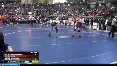 110 lbs Champ. Round 2 - Brett Johnson, Moen Wrestling Academy vs Brody Kleinschmit, League Of Heroes