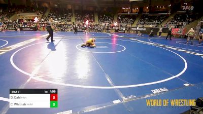 85 lbs Round Of 16 - Declan Dahl, PINnacle vs Camden Whitnah, Harrah Little League Wrestling