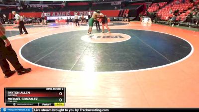 1A 285 lbs Cons. Round 2 - Michael Gonzalez, Coal City vs Payton Allen, Fairfield