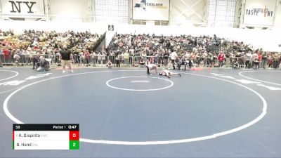 58 lbs Champ. Round 2 - Keian Dispirito, Bethlehem Wrestling Club vs Bryson Hand, Club Not Listed