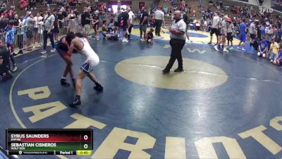 108 lbs Cons. Round 1 - Sebastian Cisneros, Wolf Den vs Syrus Saunders, Empire