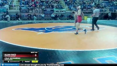 106 lbs Quarterfinal - Alijah Piatz, Bismarck Century vs Cole Sauvageau, Fargo Davies