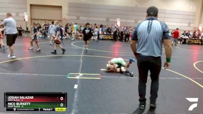 43 lbs Finals (8 Team) - Josiah Salazar, Ares Black vs Nico Burkett, SWAT Black