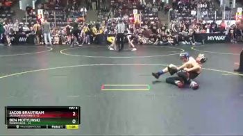 77 lbs Quarterfinals (8 Team) - Ben Motylinski, Dundee Blue vs Jacob Brautigam, Jackson Northwest