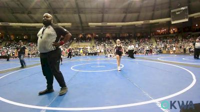 110 lbs 7th Place - Olivia Hamilton, Lady Outlaw Wrestling Academy vs Brooklynn Church, Wagoner Takedown Club