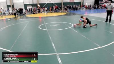 110 lbs Round 4 - Crew Carlson, The Best Wrestler vs Carter Hanes, Seward Wrestling Club