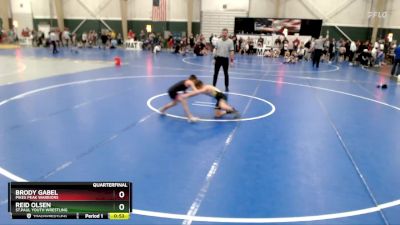 73 lbs Quarterfinal - Brody Gabel, Pikes Peak Warriors vs Reid Olsen, St.Paul Youth Wrestling