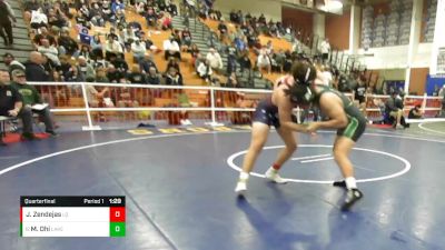 220 lbs Quarterfinal - Manahoui Ohi, Lakeside vs Jose Zendejas, La Quinta