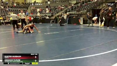 130 lbs Champ. Round 2 - Keeghan Clouse, Sutherland Youth Wrestling vs Hunter Nusbaum, WRATH