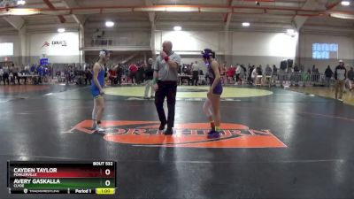 100 lbs Cons. Round 3 - Cayden Taylor, Fowlerville vs Avery Gaskalla, CLYDE