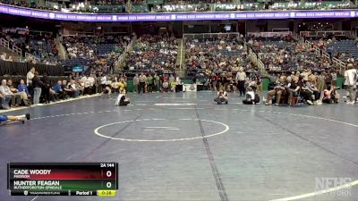 2A 144 lbs Cons. Round 2 - Hunter Feagan, Rutherfordton-Spindale vs Cade Woody, Madison