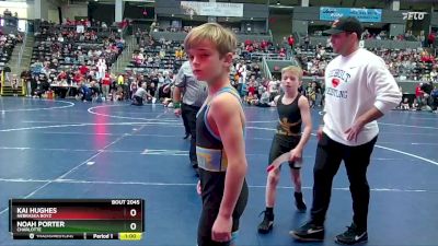 65 lbs Cons. Semi - Kai Hughes, Nebraska Boyz vs Noah Porter, Charlotte