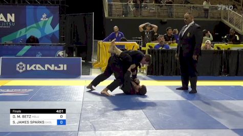 DEREK M. BETZ vs STEPHEN JAMES SPARKS 2024 Pan Jiu Jitsu IBJJF Championship