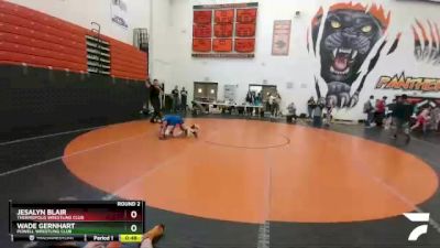 135 lbs Round 2 - Jesalyn Blair, Thermopolis Wrestling Club vs Wade Gernhart, Powell Wrestling Club