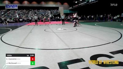 100 lbs Round Of 16 - Elijah Castañón, Miami Wrestling Club vs Jimmy McDowell, Escalon Wrestling