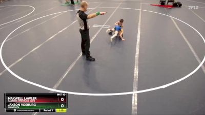 Cons. Round 1 - Maxwell Lawler, Hastings Wrestling Club vs Jaxson Vosburg, Minnesota