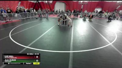 43-46 lbs Quarterfinal - Alia Duran, Wisconsin vs Lux Hall, DC Elite Wrestling