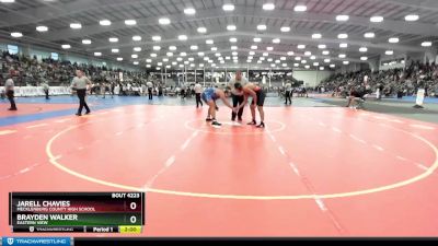 285 lbs Quarterfinal - Brayden Walker, Eastern View vs Jarell Chavies, Mecklenburg County High School