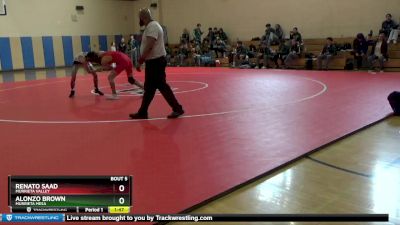 126 lbs Quarterfinal - Renato Saad, Murrieta Valley vs Alonzo Brown, Murrieta Mesa