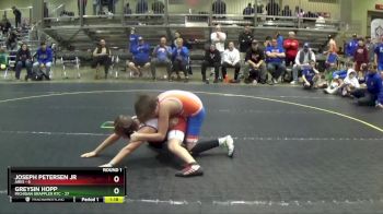107 lbs Round 1 (6 Team) - Greysin Hopp, Michigan Grappler RTC vs Joseph Petersen Jr, Ares
