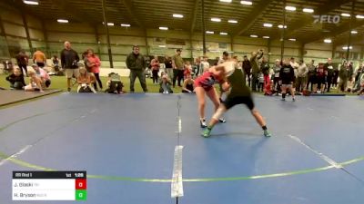 145 lbs Rr Rnd 1 - Jillian Glaski, Tri State vs Hannah Bryson, Red Roots Wrestling Club