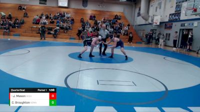 138 lbs Quarterfinal - James Mason, Sequim vs Charles Broughton, North Mason