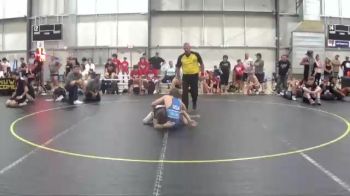 130 lbs Quarterfinals (8 Team) - Holden Huhn, Team Gotcha Blue vs Bowden Delaney, American Gladiators