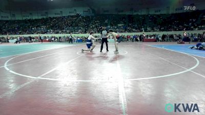 175 lbs Round Of 64 - Issac Cobbs, Duncan Middle School vs Lane Jones-Roper, Shawnee Middle School