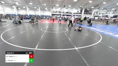 88 lbs Consi Of 4 - Mason Weed, Oxford Hills ME vs Jordan Perez, Empire WC