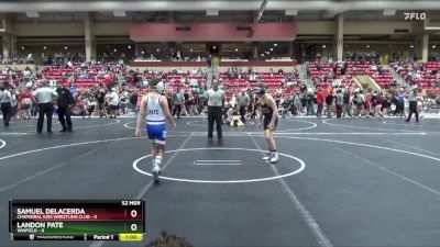 110 lbs Quarterfinal - Samuel DeLacerda, Chaparral Kids Wrestling Club vs Landon Pate, Winfield