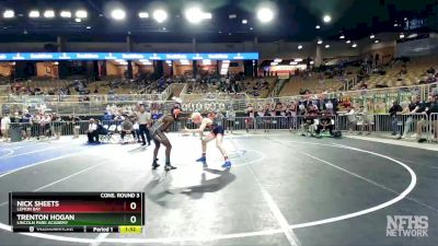 1A 160 lbs Cons. Round 3 - Trenton Hogan, Lincoln Park Academy vs Nick Sheets, Lemon Bay