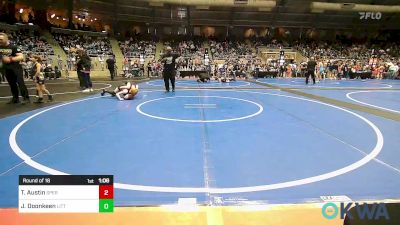 100 lbs Round Of 16 - Taegan Austin, Sperry Wrestling Club vs Jaxon Doonkeen, Little Axe Takedown Club