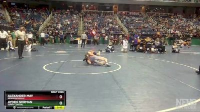 2A 106 lbs Cons. Round 2 - Alexander May, Hendersonville vs Ayden Norman, Surry Central