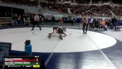 D1-132 lbs Cons. Round 3 - Brayden Johnson-Brown, Corona Del Sol vs Dallas Robinson, Desert Ridge