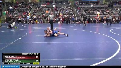 83-85 lbs Round 5 - Harper Welch, Ubasa Wrestling Academy vs Piper Bailey, Hammer Time Wrestling Academy