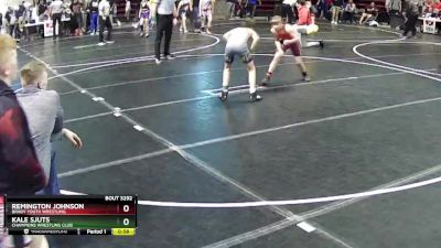 100 lbs Cons. Round 5 - Kale Sjuts, Champions Wrestling Club vs Remington Johnson, Brady Youth Wrestling