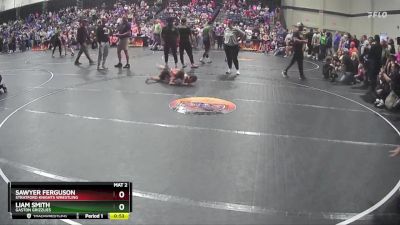 61 lbs Quarterfinal - Liam Smith, Gaston Grizzlies vs Sawyer Ferguson, Stratford Knights Wrestling