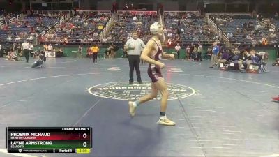 2A 120 lbs Champ. Round 1 - Phoenix Michaud, Newton Conover vs Layne Armstrong, Seaforth