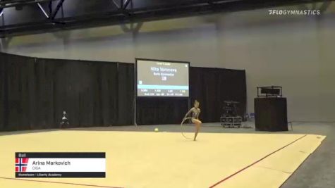 Arina Markovich - Ball, CIGA - 2021 USA Gymnastics Championships