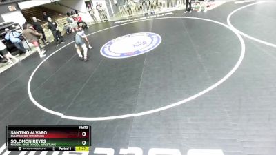 132 lbs Semifinal - Santino Alvaro, BullTrained Wrestling vs Solomon Reyes, Madera High School Wrestling