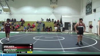 285 lbs 3rd Place Match - Jesse Garcia, Mt. San Antonio College vs Angelo Franco, Victor Valley College