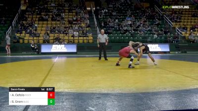 133 lbs Semifinal - Anthony Cefolo, Rider University vs Shawn Orem, Bloomsburg University