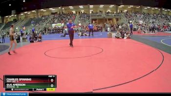 147 lbs Finals (8 Team) - Gus Amerson, Newberg vs Charles Spinning, West Linn