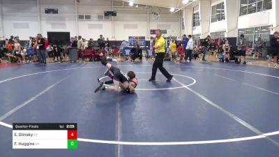 75-M lbs Quarterfinal - Edward Glinsky, NY vs Finn Huggins, OH