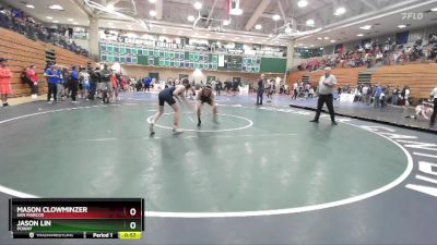 113 lbs Semifinal - Jason Lin, Poway vs Mason Clowminzer, San Marcos