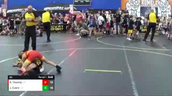 65 lbs Round 2 (6 Team) - Andrew Taussig, East Kansas Eagles vs Jace Evers, The Funky Singlets Teal