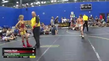 90 lbs Round 3 (4 Team) - Maddox Fields, Untouchables Purple vs Pierce Bultmann, Elite Athletic Club